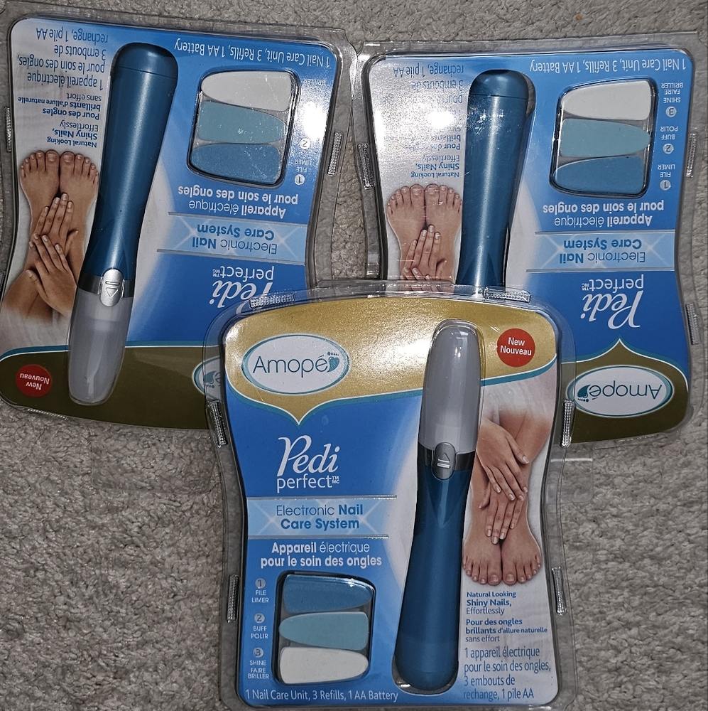 3 Brand New Amope pedi perfect